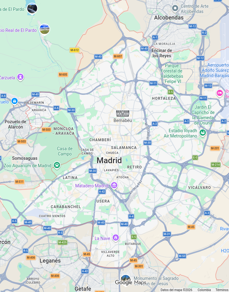 Mapa de Madrid